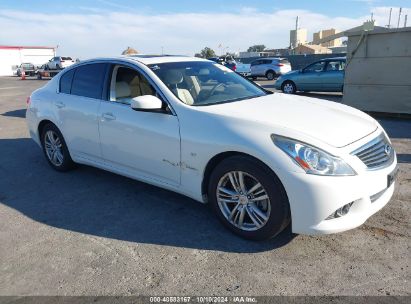 2015 INFINITI Q40 White  Gasoline JN1CV6AP1FM501058 photo #1