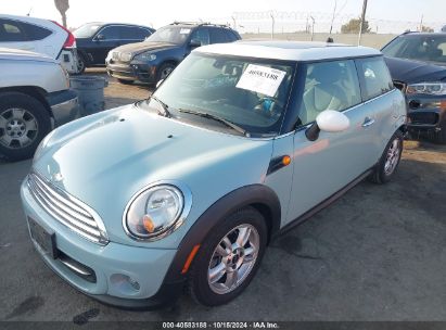 2013 MINI HARDTOP COOPER Light Blue  Gasoline WMWSU3C53DT677826 photo #3