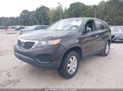 2012 KIA SORENTO LX Gray  Gasoline 5XYKT3A15CG258778 photo #3