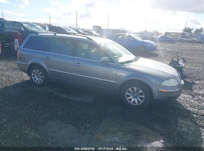 2003 VOLKSWAGEN PASSAT GLS V6 Gray  Gasoline WVWVH63B33E323299 photo #1