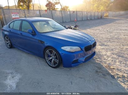 2013 BMW M5 Blue  Gasoline WBSFV9C52DD096485 photo #1