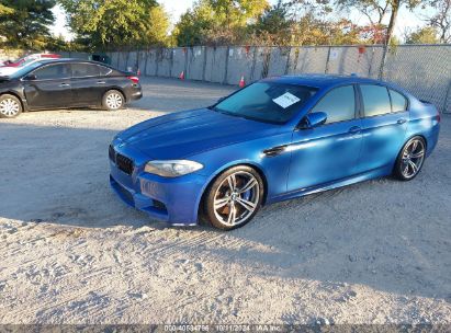 2013 BMW M5 Blue  Gasoline WBSFV9C52DD096485 photo #3