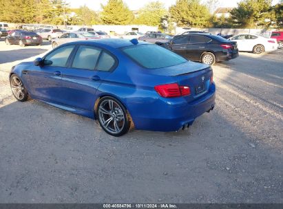 2013 BMW M5 Blue  Gasoline WBSFV9C52DD096485 photo #4