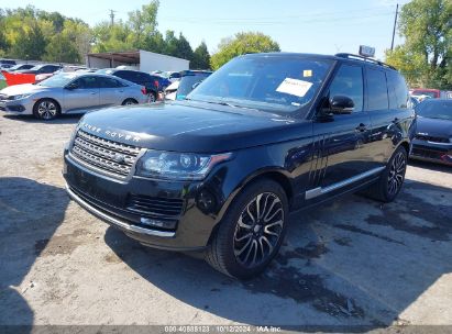 2016 LAND ROVER RANGE ROVER 3.0L V6 SUPERCHARGED Black  Gasoline SALGR2PF2GA320265 photo #3