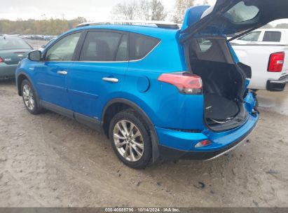 2016 TOYOTA RAV4 HYBRID LIMITED Blue  Hybrid JTMDJREV4GD024182 photo #4