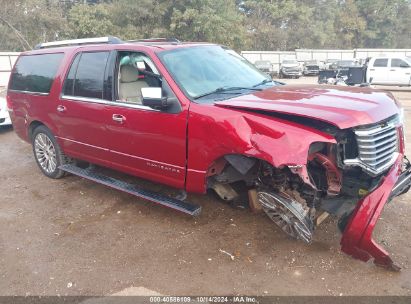 2017 LINCOLN NAVIGATOR L SELECT Red  Gasoline 5LMJJ3HT6HEL05124 photo #1