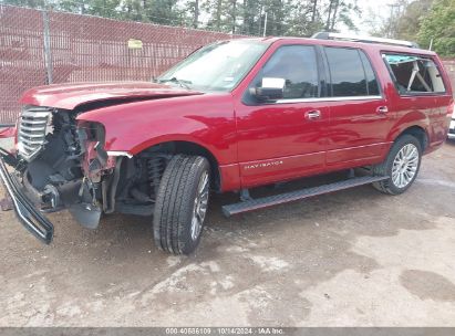 2017 LINCOLN NAVIGATOR L SELECT Red  Gasoline 5LMJJ3HT6HEL05124 photo #3