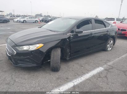 2018 FORD FUSION SE Black  Gasoline 3FA6P0HD1JR224897 photo #3