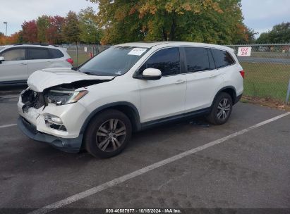 2017 HONDA PILOT EX-L White  Gasoline 5FNYF6H57HB032607 photo #3