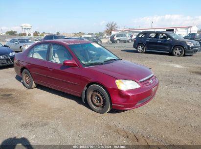 2002 HONDA CIVIC Burgundy  Gasoline 2HGES16802H901601 photo #1