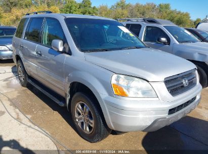 2004 HONDA PILOT EX Silver  Gasoline 2HKYF18434H569237 photo #1