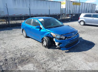 2021 KIA RIO S Blue  Gasoline 3KPA24AD7ME365165 photo #1