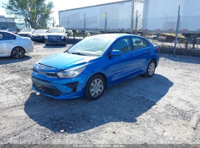 2021 KIA RIO S Blue  Gasoline 3KPA24AD7ME365165 photo #3