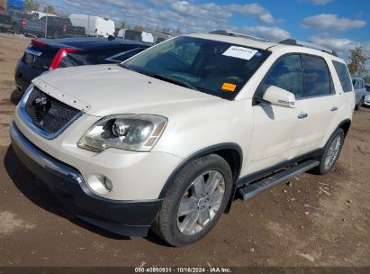 2010 GMC ACADIA SLT-1 White  Gasoline 1GKLRMED6AJ252065 photo #3