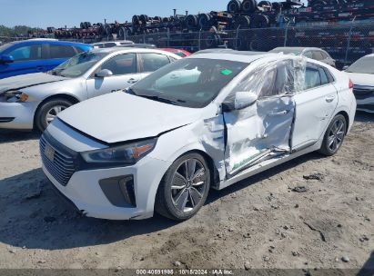 2019 HYUNDAI IONIQ HYBRID LIMITED White  Hybrid KMHC05LC3KU158940 photo #3