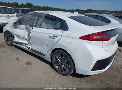 2019 HYUNDAI IONIQ HYBRID LIMITED White  Hybrid KMHC05LC3KU158940 photo #4