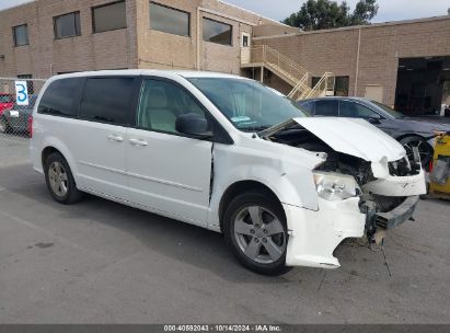 2013 DODGE GRAND CARAVAN SE White  Flexible Fuel 2C4RDGBG0DR651428 photo #1