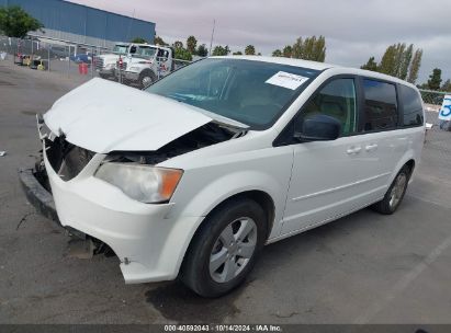 2013 DODGE GRAND CARAVAN SE White  Flexible Fuel 2C4RDGBG0DR651428 photo #3