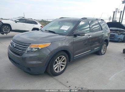 2015 FORD EXPLORER XLT Gray  Gasoline 1FM5K7D89FGB89185 photo #3