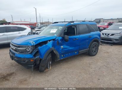 2022 FORD BRONCO SPORT BIG BEND Blue  Gasoline 3FMCR9B62NRD34879 photo #3