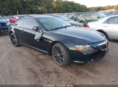 2005 BMW 645CI Black  Gasoline WBAEH73475B216166 photo #1