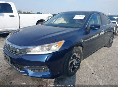 2016 HONDA ACCORD LX Blue  Gasoline 1HGCR2F38GA082503 photo #3