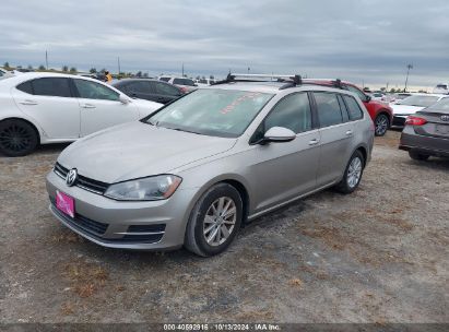 2016 VOLKSWAGEN GOLF SPORTWAGEN TSI S 4-DOOR Silver  Gasoline 3VWC17AU1GM507384 photo #3