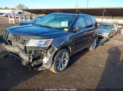 2019 FORD EXPLORER LIMITED Gray  Gasoline 1FM5K8F83KGA11186 photo #3