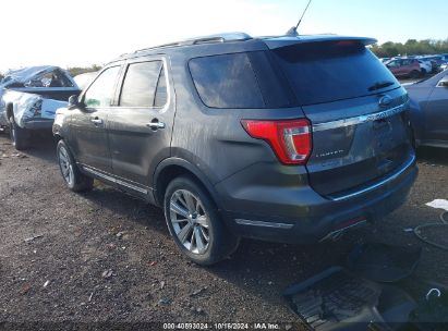 2019 FORD EXPLORER LIMITED Gray  Gasoline 1FM5K8F83KGA11186 photo #4