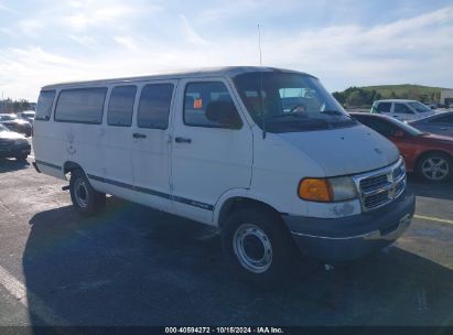 2002 DODGE RAM WAGON 3500 White  Gasoline 2B5WB35Z82K113170 photo #1