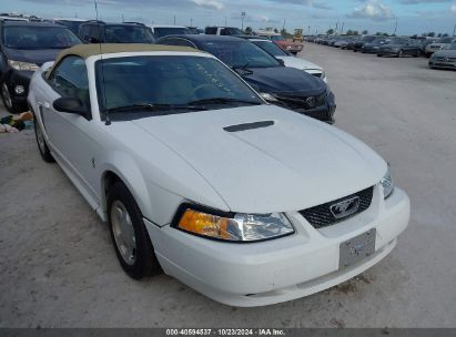 2000 FORD MUSTANG White  Gasoline 1FAFP4445YF249581 photo #1