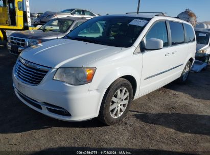 2014 CHRYSLER TOWN & COUNTRY TOURING White  Flexible Fuel 2C4RC1BGXER270834 photo #3