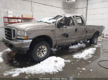 2002 FORD F-350 LARIAT/XL/XLT Gold  Gasoline 1FTSW31L22EC22532 photo #3