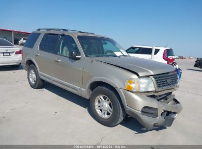 2002 FORD EXPLORER XLT Gold  Gasoline 1FMZU63E12ZB52160 photo #1