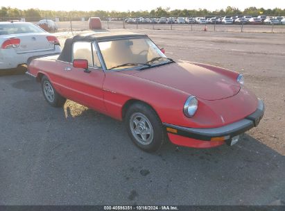 1984 ALFA ROMEO VELOCE 2000 SPIDER Red  Gasoline ZARBA5413E1019882 photo #1