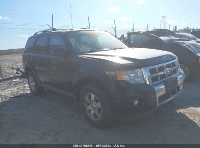 2012 FORD ESCAPE LIMITED Black  Gasoline 1FMCU9E74CKC69098 photo #1