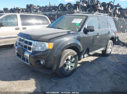 2012 FORD ESCAPE LIMITED Black  Gasoline 1FMCU9E74CKC69098 photo #3