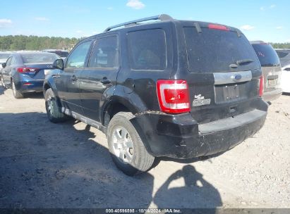 2012 FORD ESCAPE LIMITED Black  Gasoline 1FMCU9E74CKC69098 photo #4