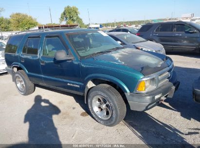 1997 CHEVROLET BLAZER Green  Gasoline 1GNDT13W6VK192042 photo #1