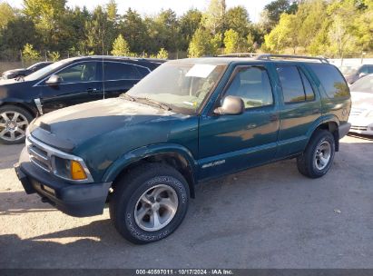 1997 CHEVROLET BLAZER Green  Gasoline 1GNDT13W6VK192042 photo #3