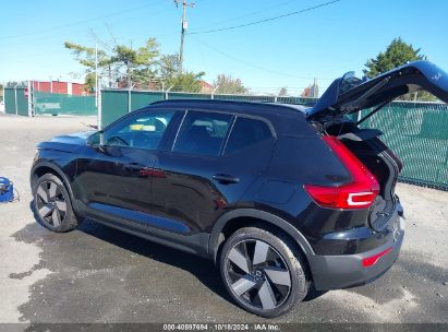 2023 VOLVO XC40 RECHARGE PURE ELECTRIC TWIN ULTIMATE Black  Electric YV4ED3UM2P2086996 photo #4