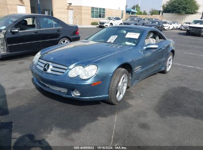 2007 MERCEDES-BENZ SL 550 Blue  Gasoline WDBSK71F97F126684 photo #3