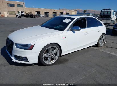 2014 AUDI S4 3.0T PREMIUM PLUS White  Gasoline WAUBGAFL1EA075784 photo #3