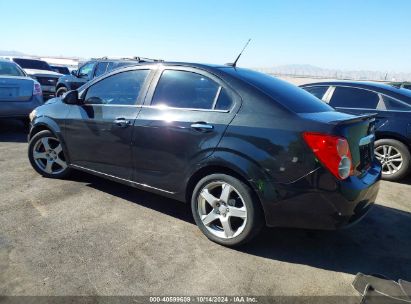 2013 CHEVROLET SONIC LTZ AUTO Black  Gasoline 1G1JE5SB9D4116208 photo #4