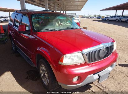 2004 LINCOLN AVIATOR Red  Gasoline 5LMEU88H44ZJ40971 photo #1