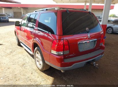 2004 LINCOLN AVIATOR Red  Gasoline 5LMEU88H44ZJ40971 photo #4