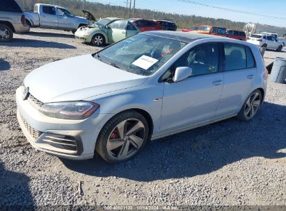 2019 VOLKSWAGEN GOLF GTI 2.0T AUTOBAHN/2.0T RABBIT EDITION/2.0T S/2.0T SE White  Gasoline 3VW5T7AUXKM020728 photo #3