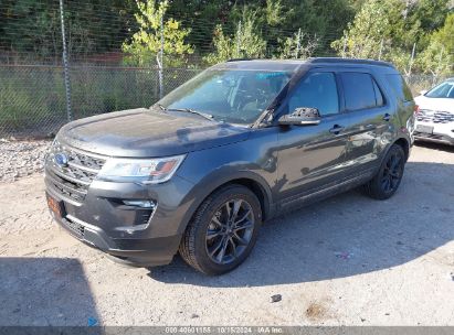 2019 FORD EXPLORER XLT Gray  Gasoline 1FM5K7D83KGA88685 photo #3