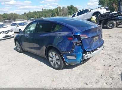 2022 TESLA MODEL Y LONG RANGE DUAL MOTOR ALL-WHEEL DRIVE Blue  Electric 7SAYGDEE7NA015162 photo #4