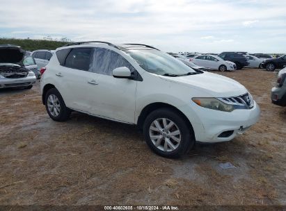 2014 NISSAN MURANO SL White  Gasoline JN8AZ1MU5EW419869 photo #1